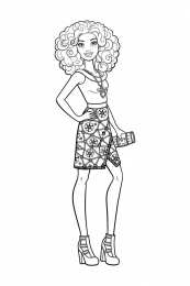 Барби Кудрявая барби с веснушками