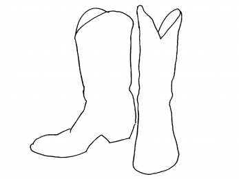 Сапоги Раскраски с сапогами. Обувь. Раскраски для вырезания и раскрашивания