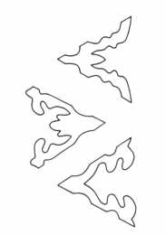 Контуры Контуры и шаблоны для вырезания снежинок