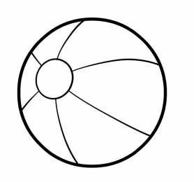 Для малышей Раскраски для малышей мячик