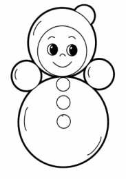 Для малышей Раскраски с неваляшкой