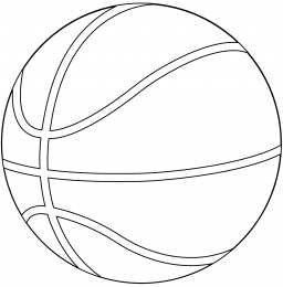 Спорт Раскраски про игру в баскетбол с баскетболистами и мячом