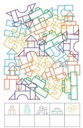 Посчитай сколько предметов каждого типа на рисунке и напиши количество