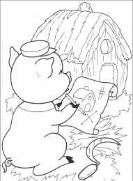  Раскраски по сказке три поросенка. Красивые раскраски онлайн скачать и распечатать бесплатно