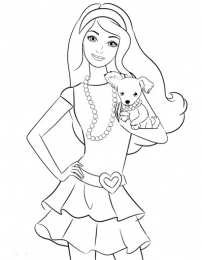  Раскраски Барби