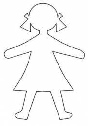 Контуры Контуры девочка для вырезания шаблоны и силуэты девочки