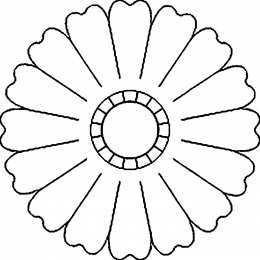 Контуры Контуры цветов для скрап букинга аппликации поделок вырезания и для фетра