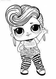  Раскраски куклы LOL surprise 5-ая серия