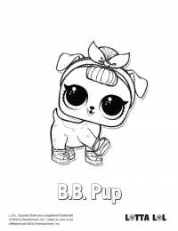  Раскраски LOL surprise животные из 1-ой серии