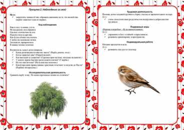   ВЕСЕННИЕ ПРОГУЛКИ КАРТОТЕКА для детского сада