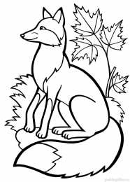 Раскраски хитрая лиса обманщица