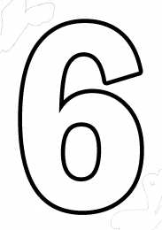 Цифры для печати на полный лист а4