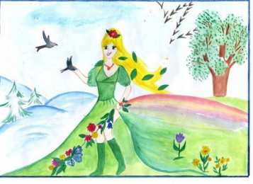 дети рисуют про весну