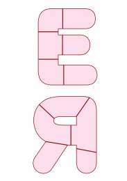 Буквы пазлы