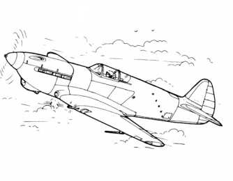 Истребитель времен второй мировой войны