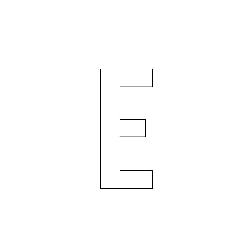 Буква е шаблон. Буква е контур. Трафарет буквы e. Буква е трафарет. Буква е для распечатки.