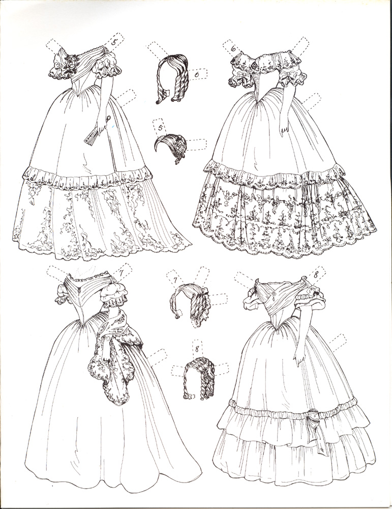 Куклы и их одежда для вырезания